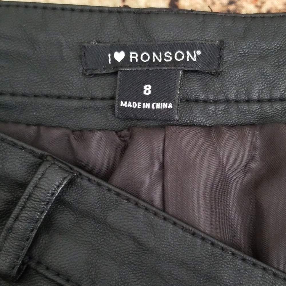 I ❤ Ronson leather-ette mini skirt - Picture 5 of 7